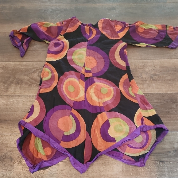 Colorful Abstract Patterned Kimono - Picture 5 of 5